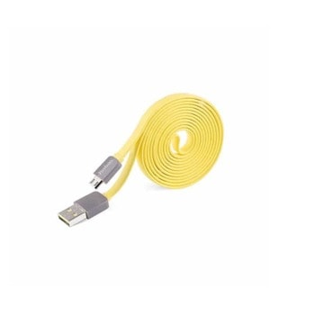 Кабел Yoobao от USB 2.0 A(м) към USB micro B (м), 1.5m, жълт image