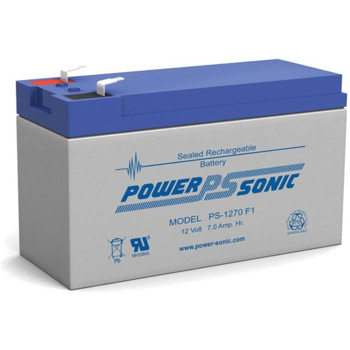 Power-Sonic PS-1270F1 VRLA battery 12V/7Ah