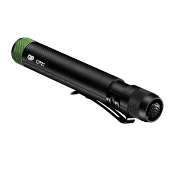 Фенер GP Batteries CP21, 1x AAA, 20 lumens, удароустойчив, водоустойчив, ръчен, черен | JAR Computers GP Batteries CP21