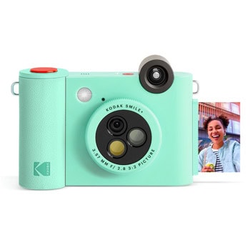 Фотоапарат Kodak Kodak Smile Plus Green, снимки с размер 2x3" на хартия ZINK, MicroSD, зелен | JAR Computers Kodak Smile Plus Green
