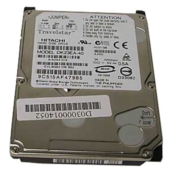 40GB, Hitachi, ATA/100, 5400, 8096k, 2.5