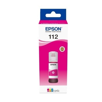 Мастило за Epson EcoTank L6550/L6570/L11160/L15150/L15160/M15140 - 112 EcoTank Pigment - Magenta - P№ C13T06C34A - 70ml | JAR Computers EPSON 112 EcoTank Pigment Magenta