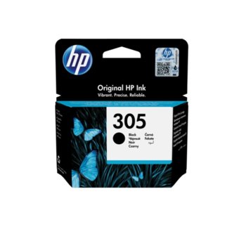 Касета за HP DeskJet All in One Printers, Black, 3YM61AE - HP 305, Заб. 120 брой копия | JAR Computers HP 305 Black Original Ink Cartridge