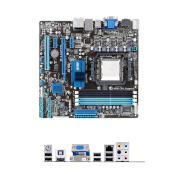 Дънна платка Asus M4A88T-M, AMD 880 G, AM3, DDR3, VGA+PCI-E (HDMI & DVI), SB7.1, Lan1000, SATA RAID 0,1,10, uATX | JAR Computers Asus M4A88T-M