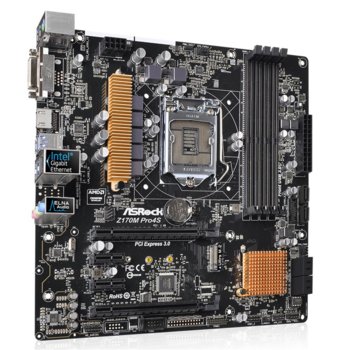 Дънна платка ASRock Z170M Pro4S, Z170, LGA1151, DDR4, PCI-E (HDMI&DVI)(CFX), 6x SATA 6Gb/s, 1x Ultra M.2 Socket, 6x USB3.0, micro ATX | JAR Computers ASRock Z170M Pro4S