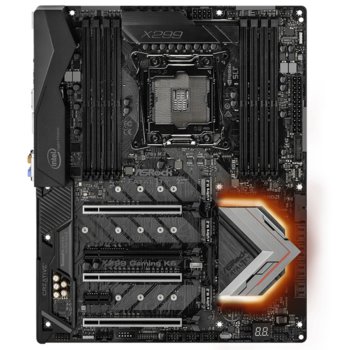 Дънна платка ASRock Fatal1ty X299 Gaming K6, X299, LGA2066, DDR4, PCI-E(CFX&SLi), 8x SATA 6Gb/s, 3x Ultra M.2 Socket, 1x USB 3.1 (Type-C), ATX | JAR Computers ASRock Fatal1ty X299 Gaming K6