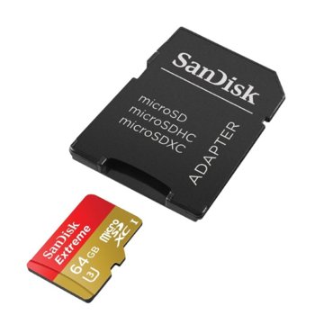 64GB SanDisk Extreme microSDHC+ Adapter