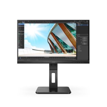 Монитор AOC 22P2DU, 21.5" (54.61 cm) IPS панел, 75Hz, Full HD, 4 ms, 50M:1, 250cd/m2, HDMI, DVI, VGA, USB HUB | JAR Computers Монитор AOC 22P2DU