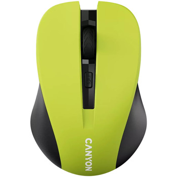 Мишка Canyon MW-1 (CNE-CMSW1Y), оптична (1600dpi), безжична, USB, зелена | JAR Computers Canyon MW-1 CNE-CMSW1Y