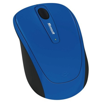 Мишка Microsoft Wireless Mobile Mouse 3500 "Cobalt Blue", лазерна (1000 dpi), безжична, USB, синя, BlueTrack | JAR Computers Microsoft Wireless Mobile Mouse 3500 Cobalt Blue
