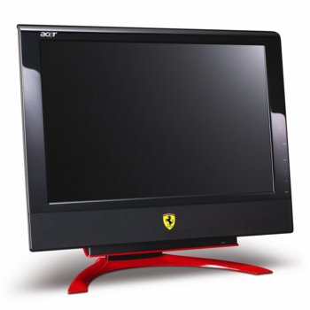 Монитор Acer 20" TFT, FERRARI F- 20"TV_TUNER, Black 8ms TV Tuner 800:1 300cd/m2 DVI Speakers  3Y | JAR Computers Acer 20" TFT