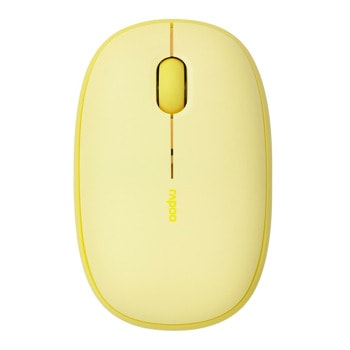 Мишка Rapoo M660 Silent, оптична (1300 dpi), безжична, USB, Bluetooth, жълта | JAR Computers мишка rapoo m660 silent yellow rapoo 14382