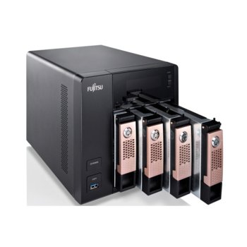 Мрежови диск (NAS) Fujitsu CELVIN® NAS Q800 4, дву-ядрен Intel Atom D270x 2.1GHz, без твърд диск, 1GB DDR3, 512MB RAM, 2x Lan1000, eSATA, VGA, USB 3.0 | JAR Computers Fujitsu CELVIN® NAS Server Q800