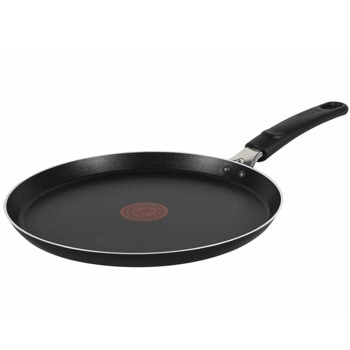 Тиган за палачинки Tefal Simply Clean Pancake pan 25, алуминий, диаметър 25cm, дълбочина 1.94cm черен | JAR Computers Tefal Simply Clean Pancake pan 25 B5671053