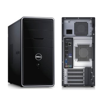 Настолен компютър Dell Inspiron 3847 (5397063762668), четири-ядрен Intel Core Haswell i7-4790 3.6G/4.0Hz, GeForce GT 705, 16GB DDR3 RAM, 2TB SATA 7.2krpm, 2x USB 3.0, клавиатура & мишка, Windows 10, 7.93 kg | JAR Computers Dell Inspiron 3847 5397063762668