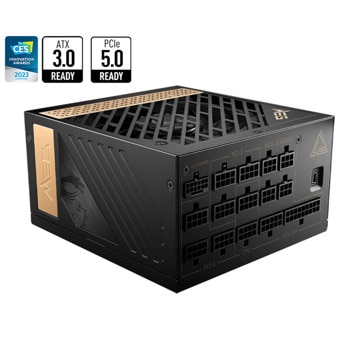 Захранване MSI Meg Ai1300P PCIE5, 1300W, Active PFC, 80 Plus Platinum, 120mm вентилатор | JAR Computers Захранване MSI Meg Ai1300P PCIE5 306-7ZP4A11-CE0