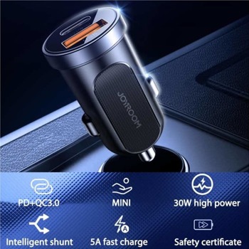 Joyroom Dual USB-A & USB-C Car Charger C-A08