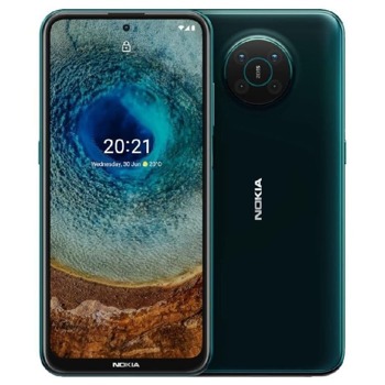 Смартфон Nokia X10 Forest (зелен), 6.67" (16.94 cm) HD+ IPS дисплей, осемядрен SM4350 Snapdragon 480 5G, 4GB RAM, 128GB Flash памет (+microSD слот), 48.0 + 5.0 + 2.0 + 2.0 & 8.0 MPix камера, Android, 210g | JAR Computers Nokia X10 Forest 128GB/4GB 101SCALTH028