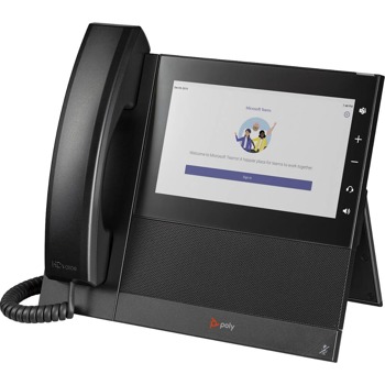 Стационарен телефон Poly CCX 600 MS Teams IP, 7-инчов цветен сензорен екран, Android 9, черен image
