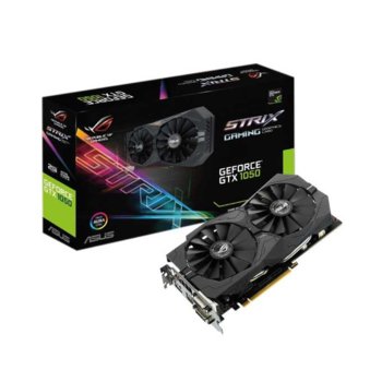 Видеокарта GeForce GTX 1050, 2GB, Asus STRIX-GTX1050-2G-GAMING, PCI-E 3.0, GDDR5, 128 bit, Display Port, HDMI, DVI | JAR Computers Asus STRIX-GTX1050-2G-GAMING