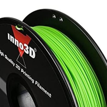 Консуматив за 3D принтер Inno3D, PLA Green, 1.75mm, зелен, 500g, пакет от 5 броя | JAR Computers Inno3D PLA Green - 5 pcs pack 3DP-FP175-GN05