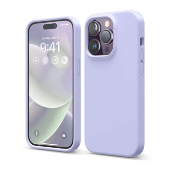 Soft Silicone Case за iPhone 14 Pro Max лилав