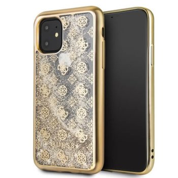Guess Peony Liquid Glitter iPhone11 GUHCN61PEOLGGO