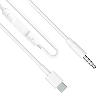 Аудио кабел Earldom ET-AUX41, от 1x AUX(м) към 1x USB-C(м), 1m, бял | JAR Computers Earldom ET-AUX41 40175