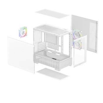 DeepCool CG380 3F WH R-CG380-WHAGM3-G | JAR Computers DeepCool CG380 3F WH R-CG380-WHAGM3-G