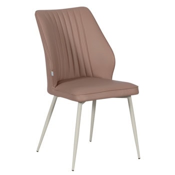 Трапезен стол Carmen Y, до 100kg., силиконова кожа, прахово боядисана метална база, светлокафяв | JAR Computers Carmen LAREDO силиконова кожа светлокафяв 3532144