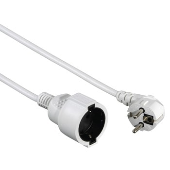 Удължител Hama Profi 47866, от Schuko(м), към Schuko(ж), 5m, Бял | JAR Computers Кабел HAMA Profi 47866 Шуко м Шуко ж 5m Бял