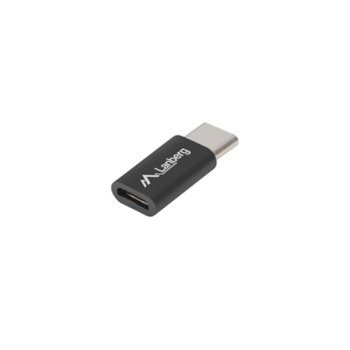Преходник Lanberg AD-UC-UM-02, от USB Type C(м) към USB Micro B(ж), черен image