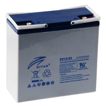 Акумулаторна батерия Ritar Power EV12-24, 12V, 24Ah, AGM, F18/M5 конектори | JAR Computers Ritar Power EV12-24
