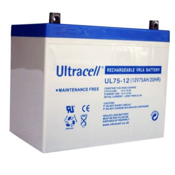 Акумулаторна батерия Ultracell 75-12, 12V, 75Ah | JAR Computers Акумулаторна батерия UL 75-12