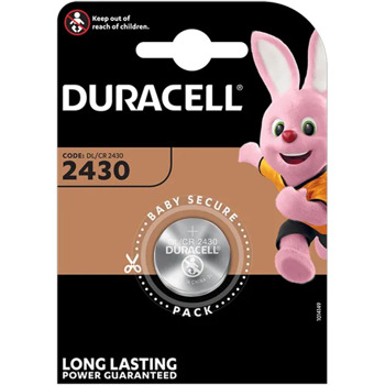 Батерия литиева Duracell DECR2430, CR2430, 3V, 1бр. | JAR Computers Duracell CR2430 3V 1бр.