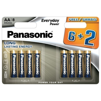 Батерии алкални Panasonic LR6/8BW EPS