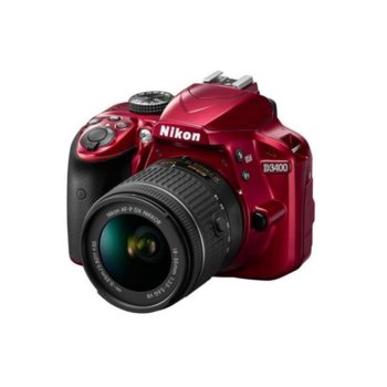 Nikon D3400 Red + AF-P 18-55mm F/3.5-5.6G VR