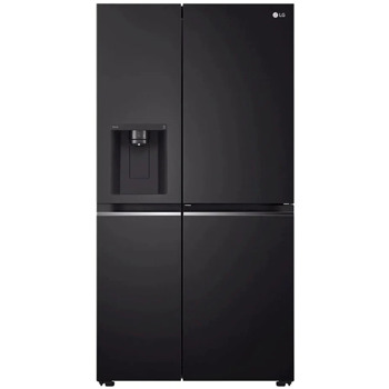 Хладилник с фризер LG GSJV70WBTF, клас F, 635 л. общ обем, свободностоящ, 437 kWh/годишно, Total No Frost, Door Cooling+, Door-in-Door, LG ThinQ, черен image