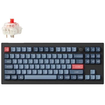 Клавиатура Keychron V3 Max QMK/VIA (V3M-D1), жична/безжична, механична, Gateron Jupiter Red суич, гейминг, RGB подсветка, черна, Bluetooth, USB | JAR Computers Keychron V3 Max QMK/VIA Black Gateron Jupiter Red