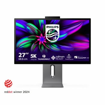Монитор Philips 27E3U7903/00, 27" (68.58 cm) IPS панел, 5K (5120x2880), 4ms, 80 000 000:1, 500cd/m2, HDMI,USB-C, LAN | JAR Computers Philips 27E3U7903/00