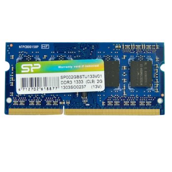 Памет 2GB DDR3 1333MT/s SO-Dimm, Silicon Power | JAR Computers 2GB DDR3 1333MHz SO-Dimm Silicon Power