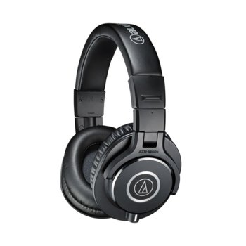 Слушалки Audio-Technica ATH-M40x, за професионален мониторинг, 40мм говорители, 15-24kHz, 98 dB, сваляем кабел, сгъваеми, черни | JAR Computers Audio-Technica ATH-M40X