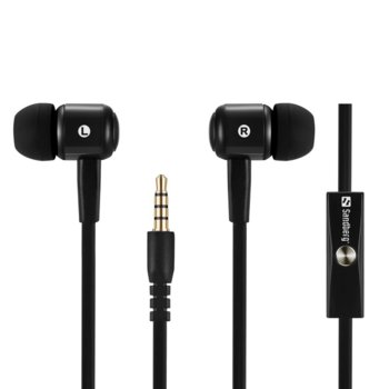 Слушалки Sandberg Speak'n Go, микрофон, 3.5 mm жак, черни | JAR Computers Sandberg Speak'n Go In Earset Black