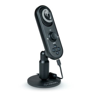 Микрофон Nacon PC Streaming, USB-C, със стойка, черен | JAR Computers Nacon PC Streaming PCSTREAMINGMIC