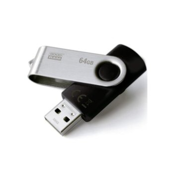 Памет 64GB USB Flash Drive, Goodram UTS2, USB 2.0, черен | JAR Computers Goodram 64GB UTS2 USB 2.0