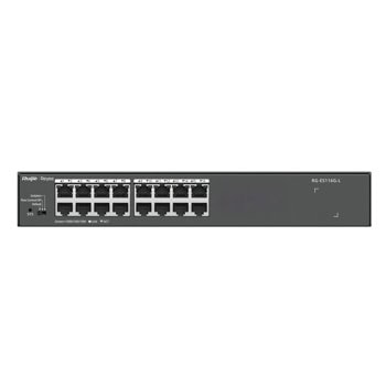 Суич Ruijie RG-ES116G-L, 1000Mbps, 16 порта, 16x 10/100/1000Mbps RJ45 | JAR Computers Ruijie RG-ES116G-L