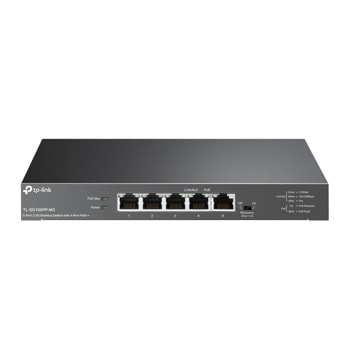 Суич TP-Link TL-SG105PP-M2, 2500 Mbps, 5 порта, 5x 10/100/1000/2500 Mbps, 4x PoE++ | JAR Computers TP-Link TL-SG105PP-M2