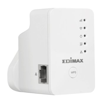 Extender/Екстендър Edimax EW-7438RPN Mini, Access point/Аксес пойнт, 2.4GHz (300Mbps), 1x 10/100M Ethernet Port (RJ45), 2 вътрешни антени | JAR Computers Edimax EW-7438RPN Mini