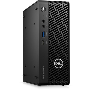 Настолен компютър Dell Precision 3260 CFF (N105P3260CFFEMEA_VP), шестнадесетядрен Raptor Lake Intel Core i7-13700 2.1/5.1GHz, Nvidia Quadro T1000 4GB, 16GB DDR5, 512GB SSD, 1x USB 3.2 Type-C Gen 2, клавиатура и мишка, Windows 11 Pro | JAR Computers Dell Precision 3260 CFF N105P3260CFFEMEA_VP