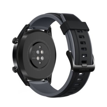 Huawei Watch GT + Fluoroelastomer Strap, Dark Gree